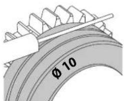 GYS Kronos 400T W - Per cambiare i rulli, procedere come segue: - 2