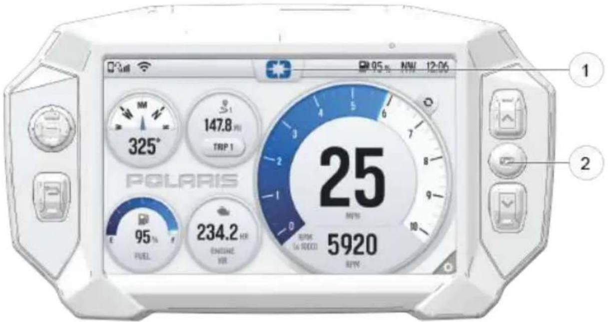 POLARIS 850 INDY VR1 129 (2023) - Panneau avec insigne - 1