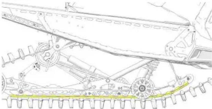 POLARIS 850 INDY VR1 129 (2023) - Inspection de l'usure de la glissière - 1