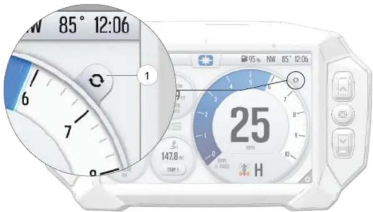 POLARIS 850 INDY VR1 129 (2023) - Mode aperçu des indicateurs - 1
