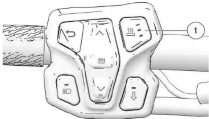POLARIS 850 INDY VR1 129 (2023) - Activation des poignées chauffantes - 1