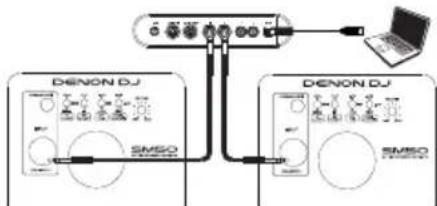 Denon DJ SM50 - Setup-Szenario 1 - 1