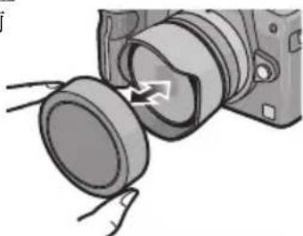 PANASONIC Lumix HF008E - ■ 安裝和取下鏡頭前蓋 - 1