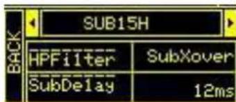 DB Technologies Ingenia IG2T - SUBWOOFER MATCHING MENU - 2