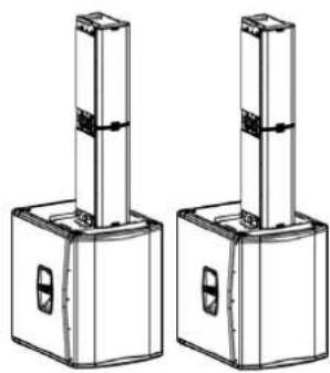 DB Technologies Ingenia IG2T - INSTALLATION ON SUBWOOFER WITH POLE - 2