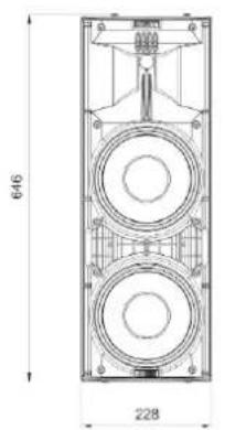 DB Technologies Ingenia IG2T - Dimensions - 1