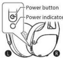 Power button Power indicator