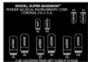 FENDER Super Bassman - Comment remplacer les lampes de votre amplificateur - 1
