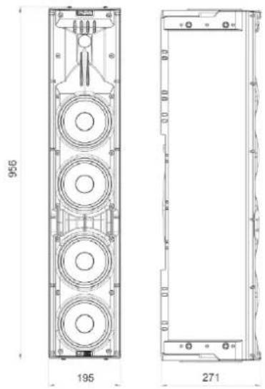 DB Technologies Ingenia IG4T - DIMENSIONI - 1