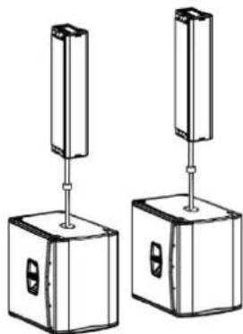 DB Technologies Ingenia IG4T - INSTALLATION ON SUBWOOFER WITH POLE - 3