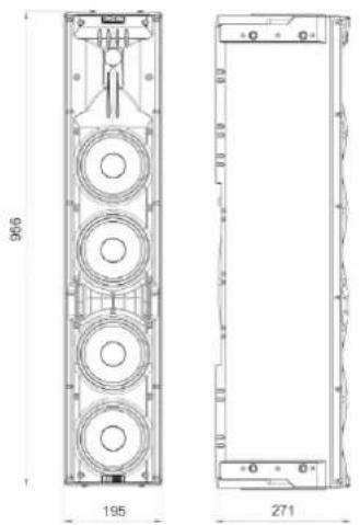 DB Technologies Ingenia IG4T - ABMESSUNGEN - 1
