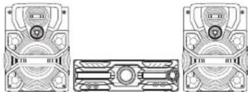 PANASONIC SCAKX710E - Högtalarnas placering - 1