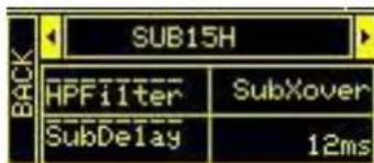 DB Technologies Ingenia IG3T - SUBWOOFER MATCHING MENU - 2