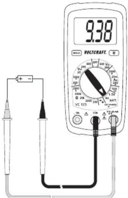 VOLTCRAFT VC125 - h) Batterijtest - 1
