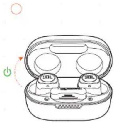 JBL Quantum Air TWS - POWER ON & CONNECT VIA 2.4GHz - 2