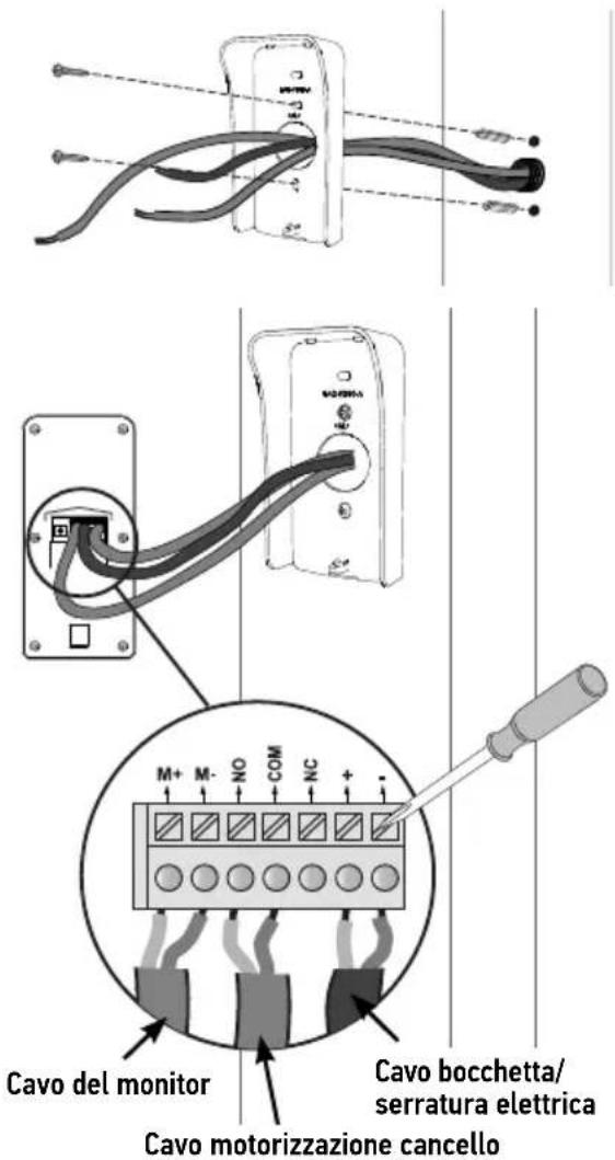 SOMFY V300 - Cablaggio della pulsantiera esterna - 2