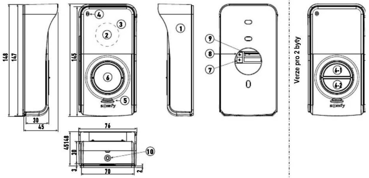SOMFY V300 - Venkovní ovládací panel - 1