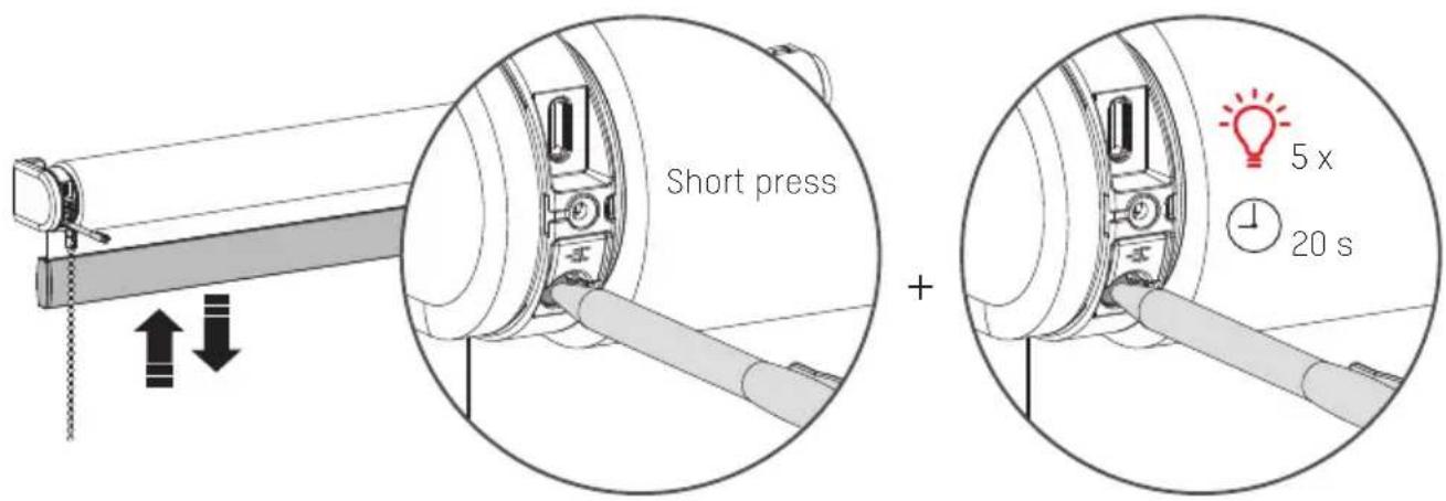 EVE MotionBlinds CM03E - Reset the blind - 1