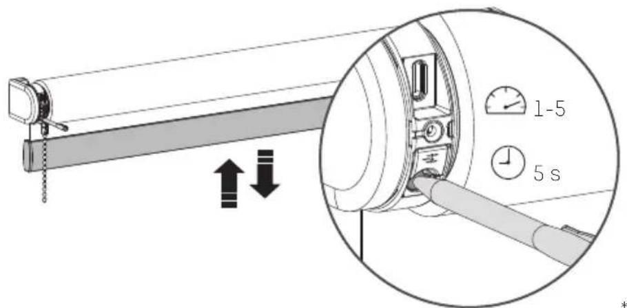 EVE MotionBlinds CM03E - i Motorsnelheid / geluidsniveau wijzigen - 1