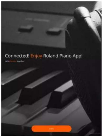 ROLAND GP9M - Utilisation de l'application Roland Piano pour jouer au clavier en même temps qu'un morceau - 3
