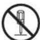 ROLAND Aerophone GO - Ne tentez pas de réparer ou de replacer des pièces vous-même - 1