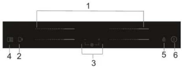 HAIER Series 4 HAFRSJ64MB1 - Schematic diagram of the control panel - 1