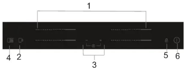 HAIER Series 4 HAFRSJ64MB1 - Esquema del panel de mandos - 1