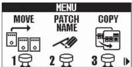 ZOOM B2 FOUR - Emploi de l'écran MENU - 2