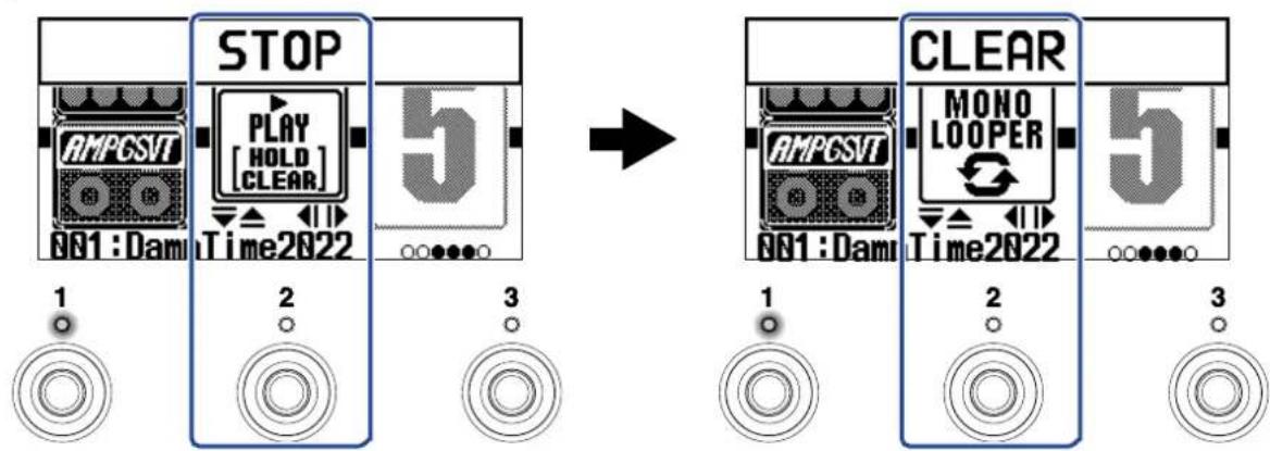 ZOOM B2 FOUR - Restauration d'une superposition annulée (fonction de rétablissement REDO) - 2