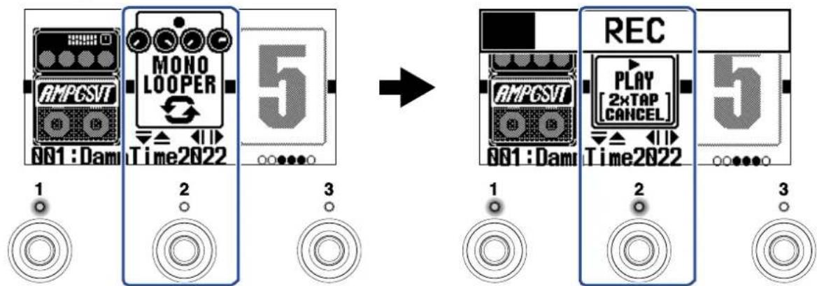ZOOM B2 FOUR - Enregistrement de boucles - 1