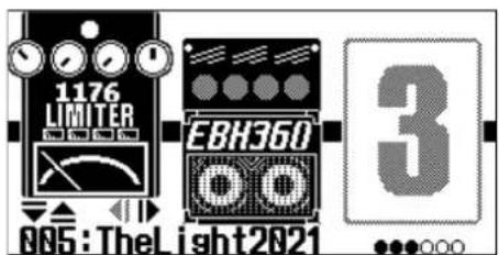 ZOOM B2 FOUR - Changement de l'ordre des effets - 2