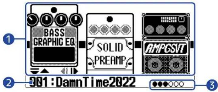 ZOOM B2 FOUR - Écran EFFECT - 1