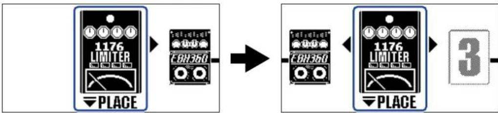ZOOM B2 FOUR - Changement de l'ordre des effets - 5