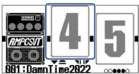 ZOOM B2 FOUR - Réglage de l'effet rythme (RHYTHM) - 2