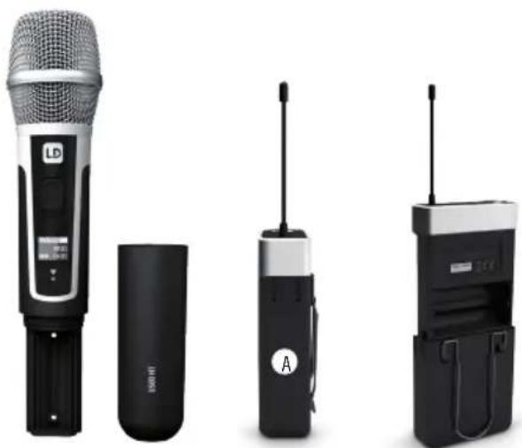 LD Systems U508 BPHH2 - MOCOWANIE NADAJNIKA KIESZONKOWEGO - 2