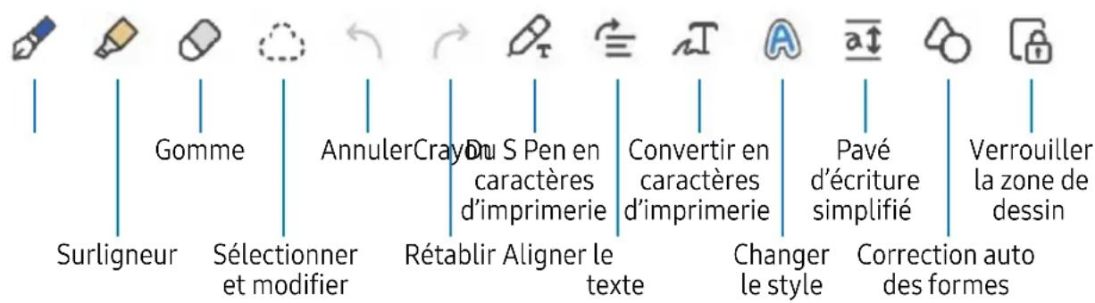 SAMSUNG Galaxy S23 Ultra - Rédiger une note en mode Saisie manuscrite - 1