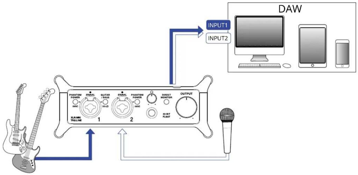 ZOOM UAC232 - Exemple d'utilisation : faire de la musique - 1