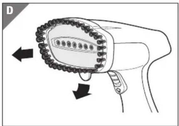 Easy Home GTSIC07 - B) Utiliser la brosse textile (en option) - 3