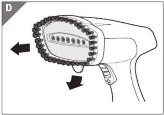 Easy Home GTSIC07 - b) Utilizzare la spazzola per stoffe (opzionale) - 3
