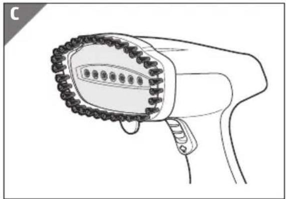 Easy Home GTSIC07 - B) Utiliser la brosse textile (en option) - 2