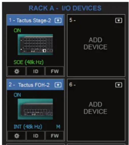CREST AUDIO Tactus .FOH - Branchement du système - 2