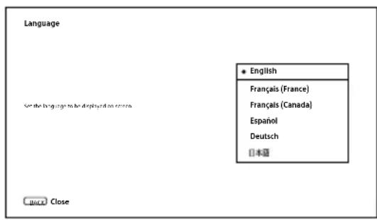 Language • English Français (France) Français (Canada) Español Deutsch 日本語 Close