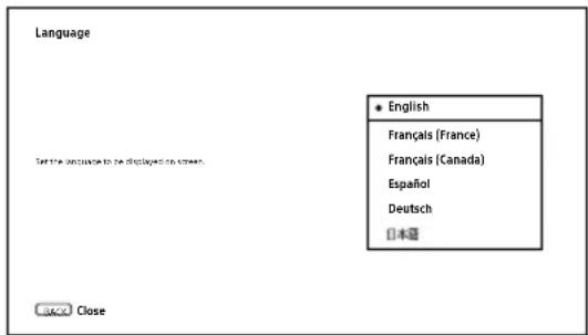 Language • English Français (France) Français (Canada) Español Deutsch 日本語 Close