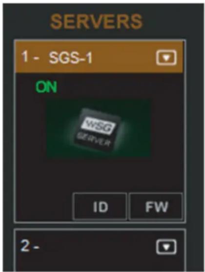 SERVERS 1 - SGS-1 ON NWSG SERVE ID FW 2 -