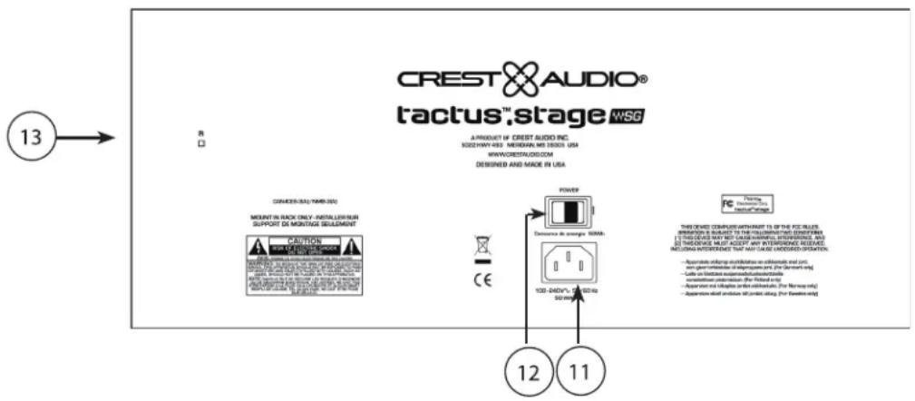 CREST AUDIO Tactus Stage - Les LED maître/alimentation - 1