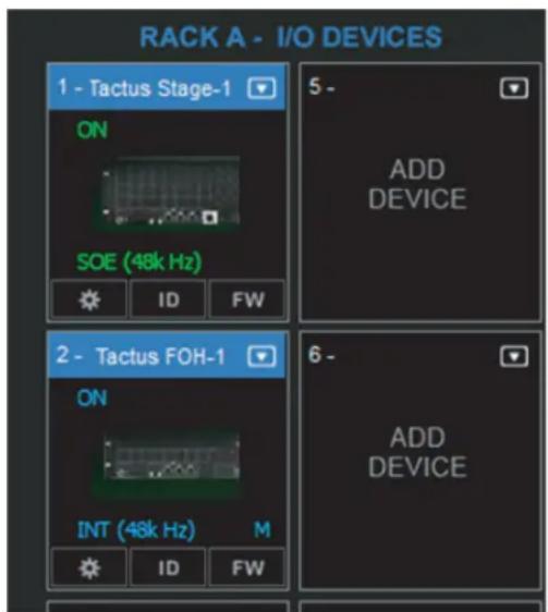 CREST AUDIO Tactus Stage - Branchement du système - 2