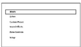Search Search Custom Product Sound effects Zone Controls Setup
