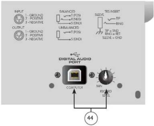PEAVEY PV 20 USB - Porta USB e Controle de Nível de GravaÁ„o USB - 1