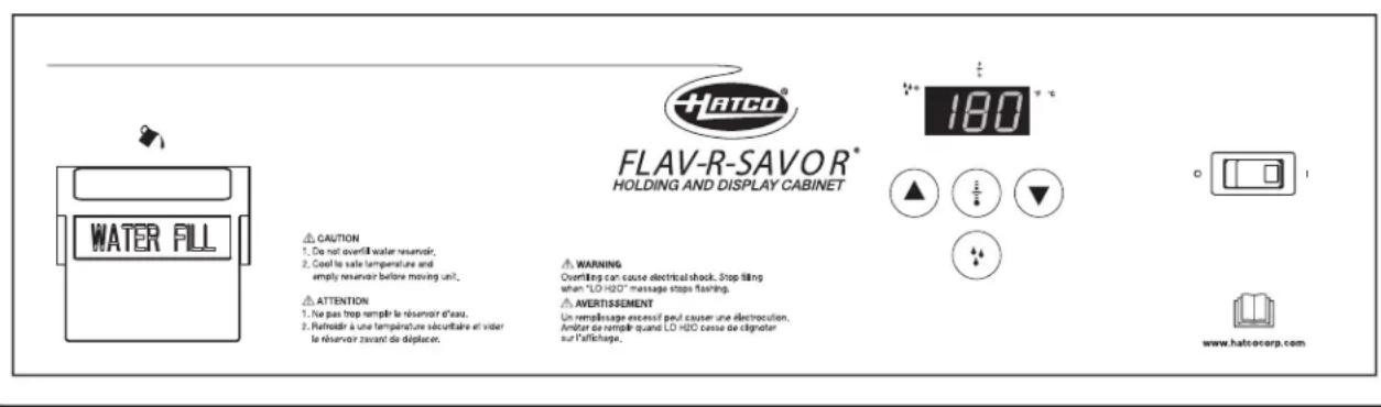 Hatco FlavRSavor FSD1X - Setting the Air Temperature - 1