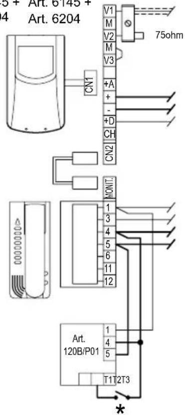 Vimar ELVOX R854 - Fonctionnement typique: - 1